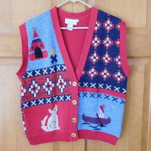 Sweater Loft size M 100% cotton vest